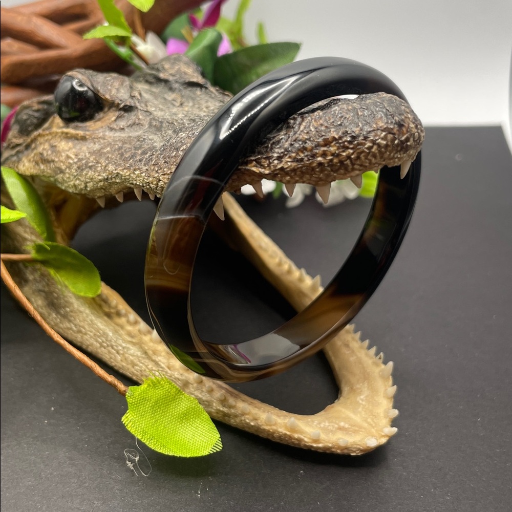 Agate stone bangle